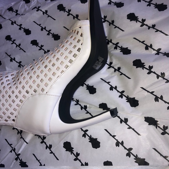 New peep toe boot with heel. - Picture 3 of 5